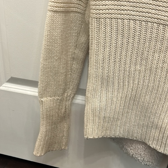 Piperlime Cream Faux Fur Sweater Cardigan Size XS - Picture 11 of 14